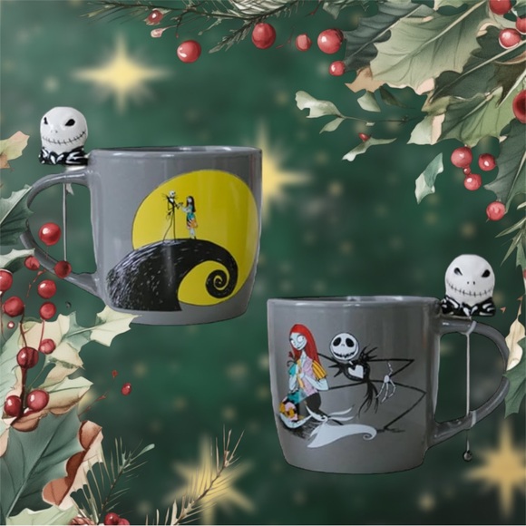 Disney Nightmare Before Christmas Stirrer Mug - Picture 1 of 4